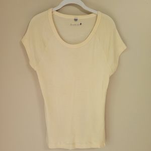 Smartwool Short Sleeved Base Layer Yellow T-Shirt Size Large 100% Merino Wool